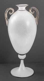 Gambaro & Poggi Murano Scavo Glass Vase
