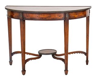George III Style Demilune Table