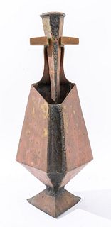 Brutalist Part-Gilded Bronze Aspergillum, 1960s