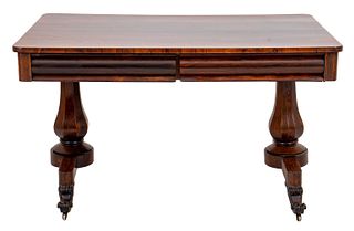 William IV Style Rosewood Library Table