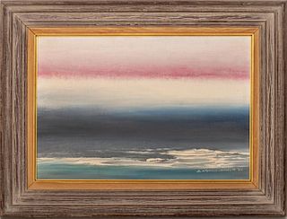 Arnold-Kayser Abstract Seascape Oil on Canvas