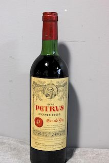 Petrus Pomerol Grand Vin Wine 1974.