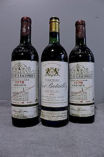Chateau Lascombes & Chateau Batailley 1978 Wine