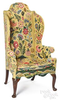 George II mahogany easy chair, ca. 1740.