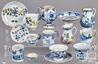 Group of Delftware 18th c.
