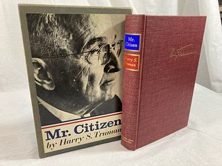 PRESIDENT HARRY S. TRUMAN Signed MR. CITIZEN Numbered LIMITED EDITION 1960
