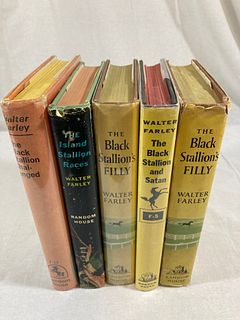 WALTER FARLEY First Editions, First Printing X5 BLACK STALLION & SATAN Black Stallion's Filly