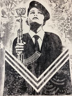 SHEPARD FAIREY Signed PEACE GUARD Limited Edition 2017 NUMBERED