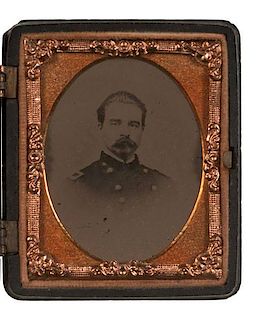 Civil War, Ninth Plate Ambrotype of Brig. General Thomas Smyth, DOW Farmville, Virginia 