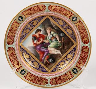 ENAMELED ROYAL VIENNA CABINET PLATE