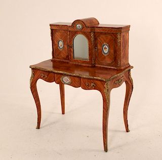 FRENCH SEVRES MOUNTED BUREAU CABINET ON STAND