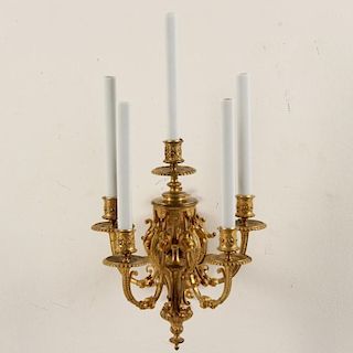 19TH C. FRENCH 5 LIGHT WALL SCONCE