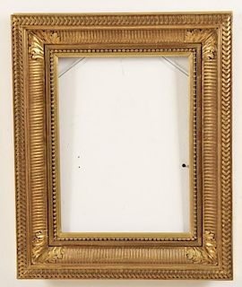 LATE 19TH/20TH C. WATER GILT PICTURE FRAME