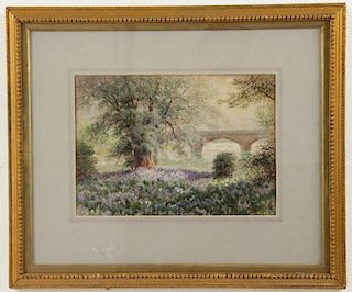 HOWARD GAVE, FRAMED AND SIGNED WATERCOLOR