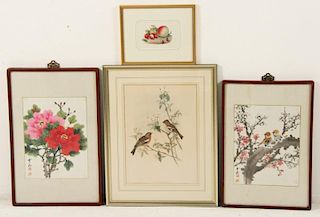 4 PIECE MISCELLANEOUS LOT OF FRAMED WALL ART