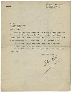 Harry Houdini Typed Letter Signed to Magician Walter Floyd