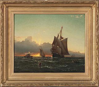 James Gale Tyler (Connecticut/New York, 1855-1931)      Sunset Seascape