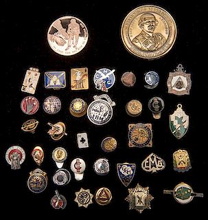 Collection of Over 20 Magic Convention Badges and Pins