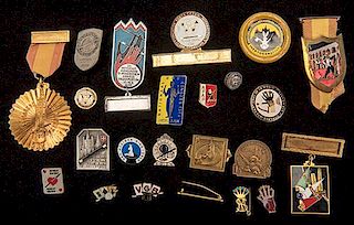 Collection of Over 30 Magician’s Lapel Pins