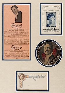 Four Pieces of Ephemera Related to The Great Raymond