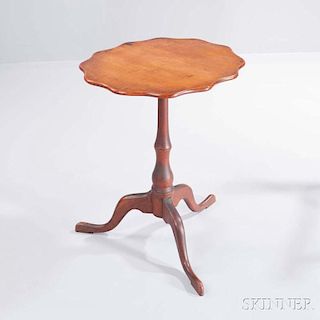 Maple and Cherry Tilt-top Candlestand