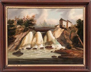 Thomas Chambers (New York/England, 1808-1869)      Theresa Falls, Indian River