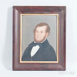 William Matthew Prior (Massachusetts/Maine, 1806-1873)      Portrait of Doctor Silas Tompkins, New Bedford, Massachusetts