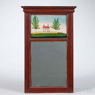 Red-painted Picture Mirror