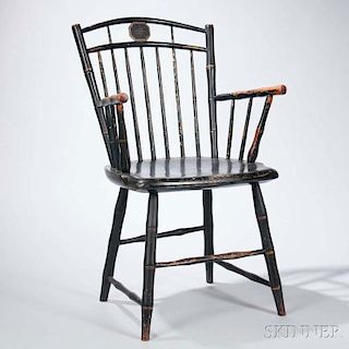 Painted Square-back Windsor Armchair