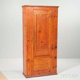 Painted Pine Clothes Cupboard