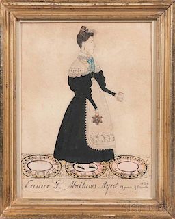 Joseph Davis (Maine/New Hampshire, 1811-1865)      Portrait of Eunice P. Matthews