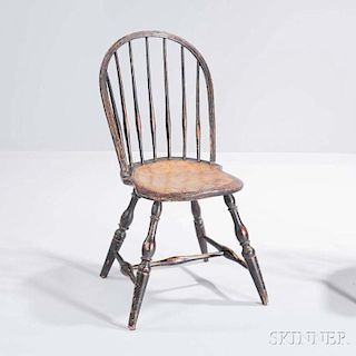 Painted Bow-back Windsor Side Chair