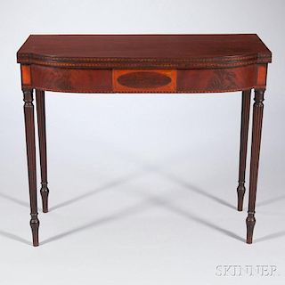 Federal Inlaid Card Table