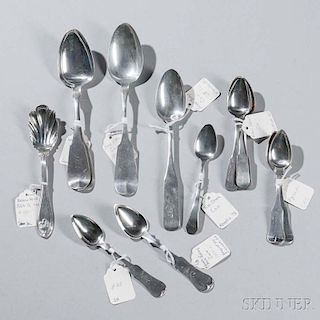 Fifteen Coin Silver Spoons