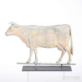 Small Sheet Copper Cow Weathervane