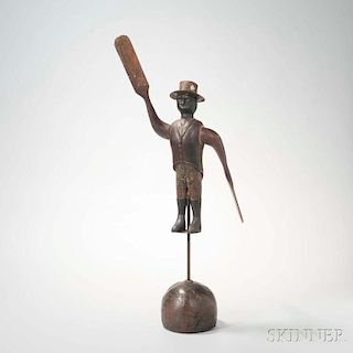 Carved and Painted Whirligig Figure