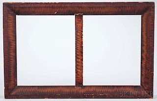 Grain-painted Pine Double Frame