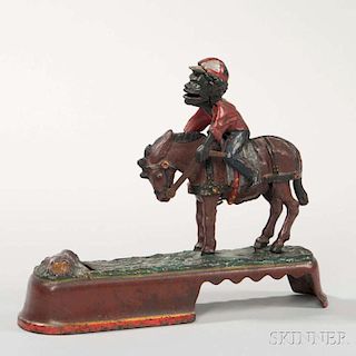 Cast Iron "Always Did 'Spise a Mule" Mechanical Bank