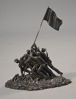 Felix de Weldon (Austrian born American sculptor, 1907-2003) sterling "Marine Corps War Memorial"