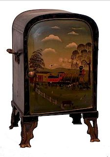 Painted tin plate warmer