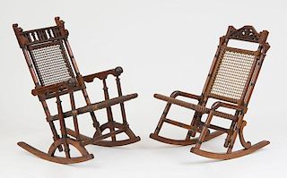 GEORGE HUNZINGER, TWO ROCKING CHAIRS