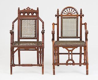 GEORGE HUNZINGER, TWO ARMCHAIRS