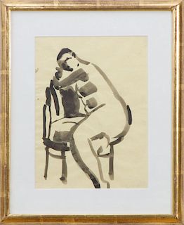 DAVID PARK (1911-1960): SEATED FEMALE