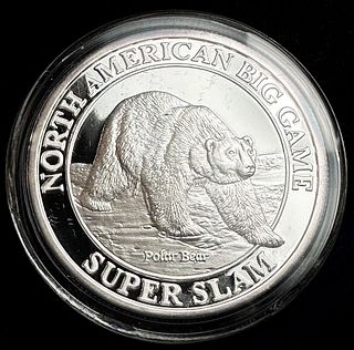 North American Big Game Super Slam "Polar Bear" Proof 1 ozt .999 Fine Silver