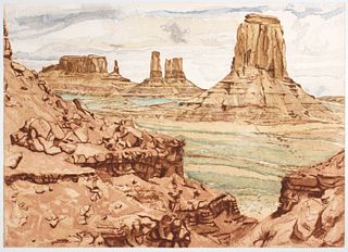 Philip Pearlstein - Monument Valley