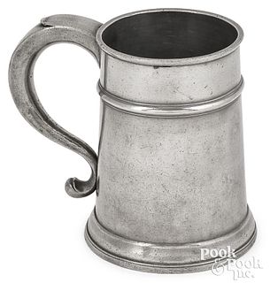 New York pewter quart mug, ca. 1780