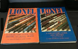 LIONEL BOOKS OF PRE AND POST WAR TRAIN SETS