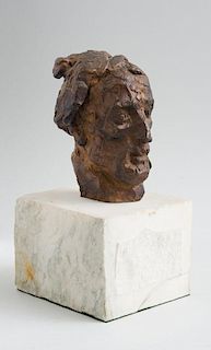 AFTER JACQUES LIPCHITZ (1891-1973): HEAD OF A MAN