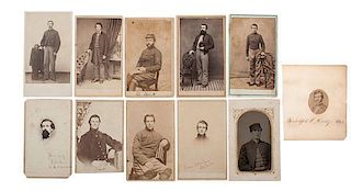 Identifed 2nd Maine Cavalry Enlisted Men, Eleven CDVs 