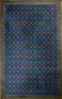 WILLIAM MORRIS ROOM-SIZE WOOL WILTON CARPET, IN THE TULIP AND LILY PATTERN